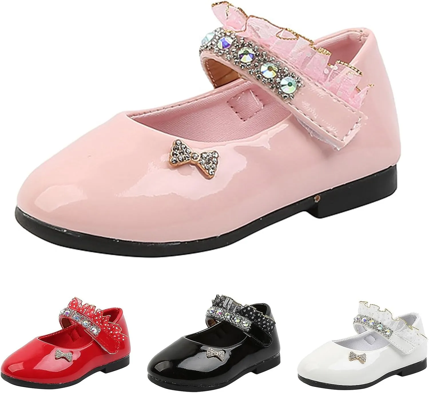 Open Toe Sandals Girls Leather Shoes Spring And Fall New Soft Bottom Shoes Foreign Students Small Leather Dance Fashion Flat Bottom Performance