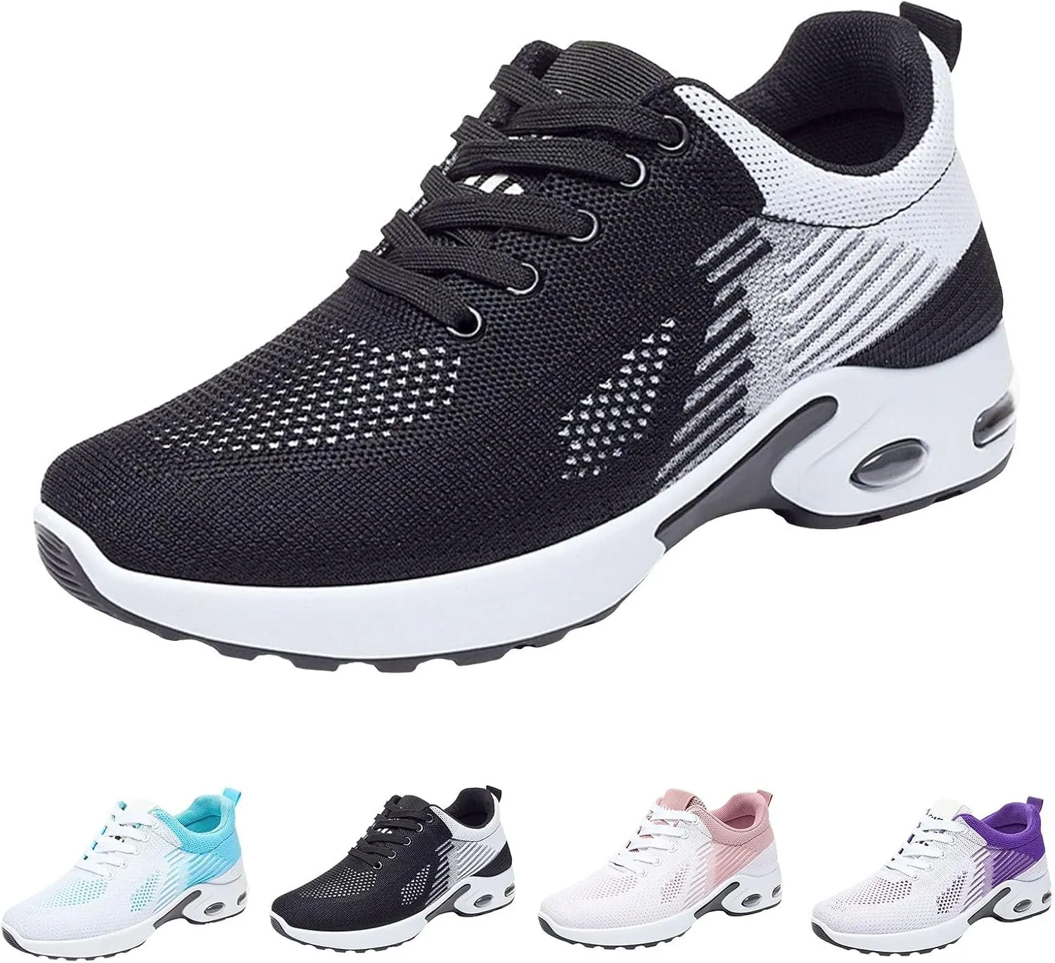 Orthopedic Shoes for Women, Comfort Wear Orthowear Sneakers Breathable Mesh Casual Footwear Walking Running Sneakers with Arch Support Soft Comfy Cushion