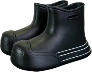 Outdoor Work Booties Women's Outdoor Thick Soled Waterproof Rain Boots Short Tube Four Season Water Shoes Outdoor Gardening Work