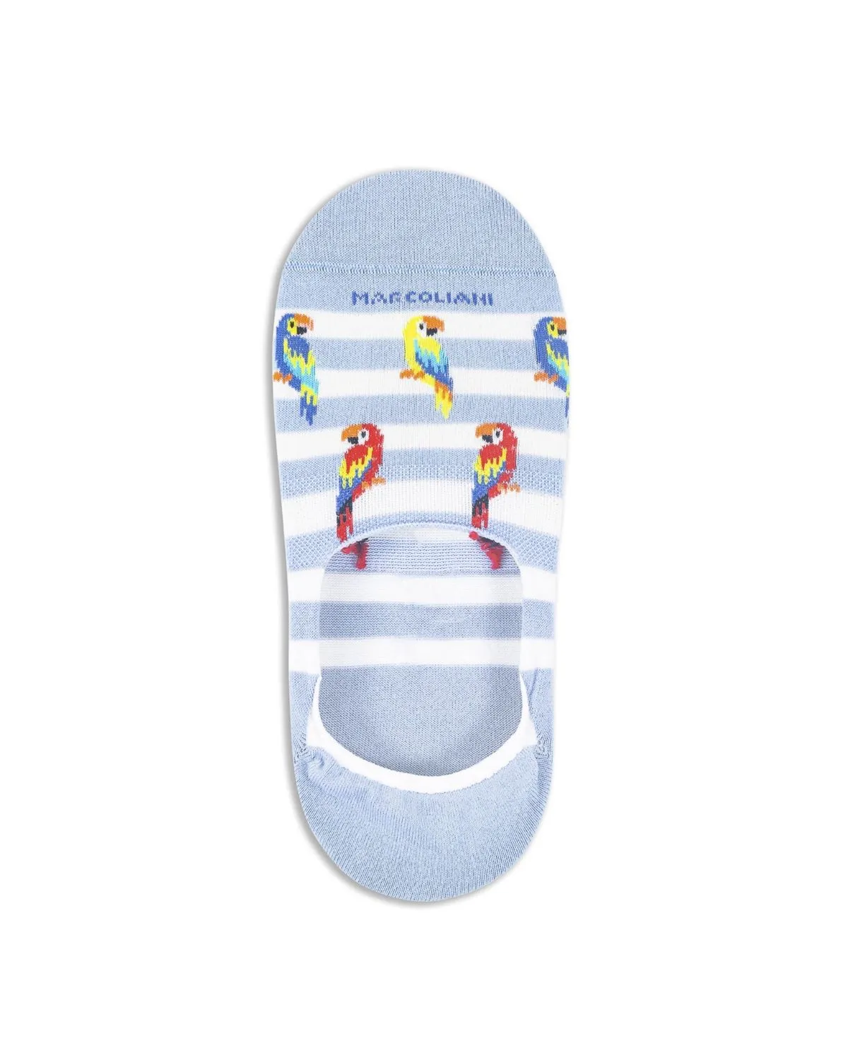 Pima Cotton Parrot No Show Socks
