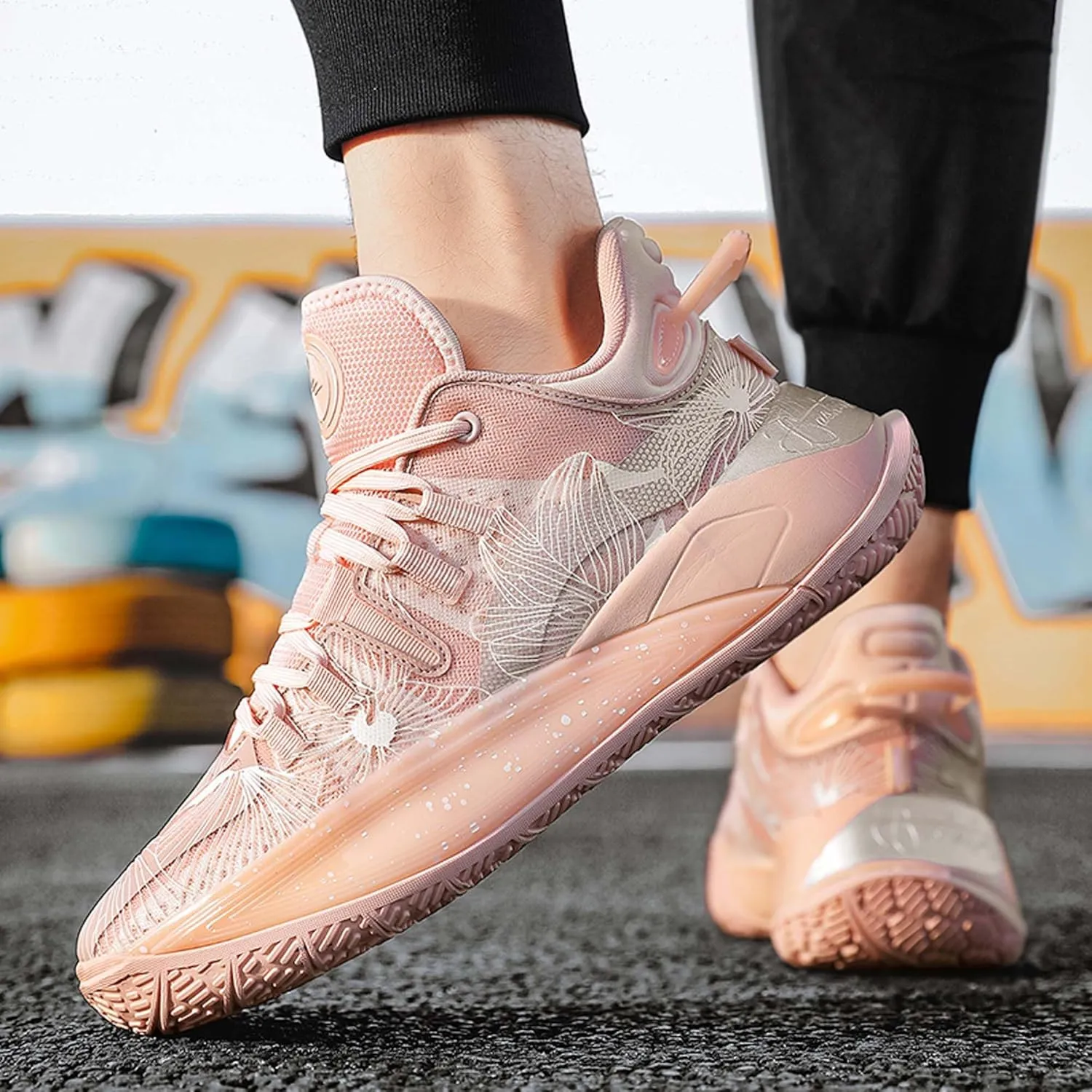 Professional Basketball Shoes Couple Fashion Running Sneakers Wearable Cushioning Youth Basketball Shoes