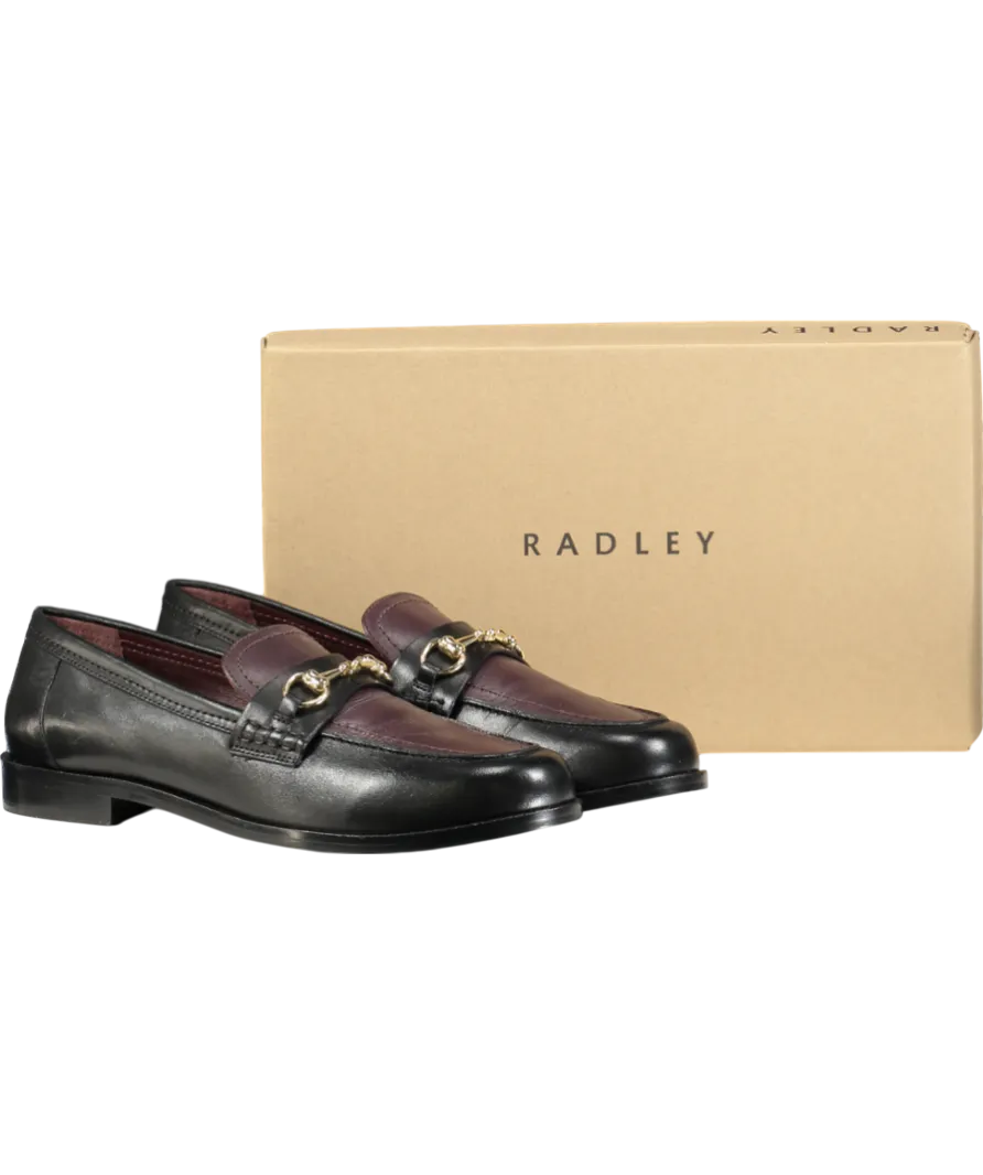 Radley London Black Burlington Row Saddle Loafer UK 8 EU 41 