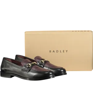 Radley London Black Burlington Row Saddle Loafer UK 8 EU 41 
