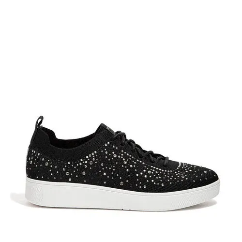 Rally Sneaker in Black and Crystal