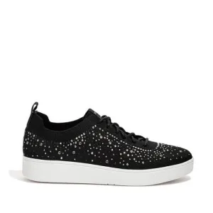 Rally Sneaker in Black and Crystal