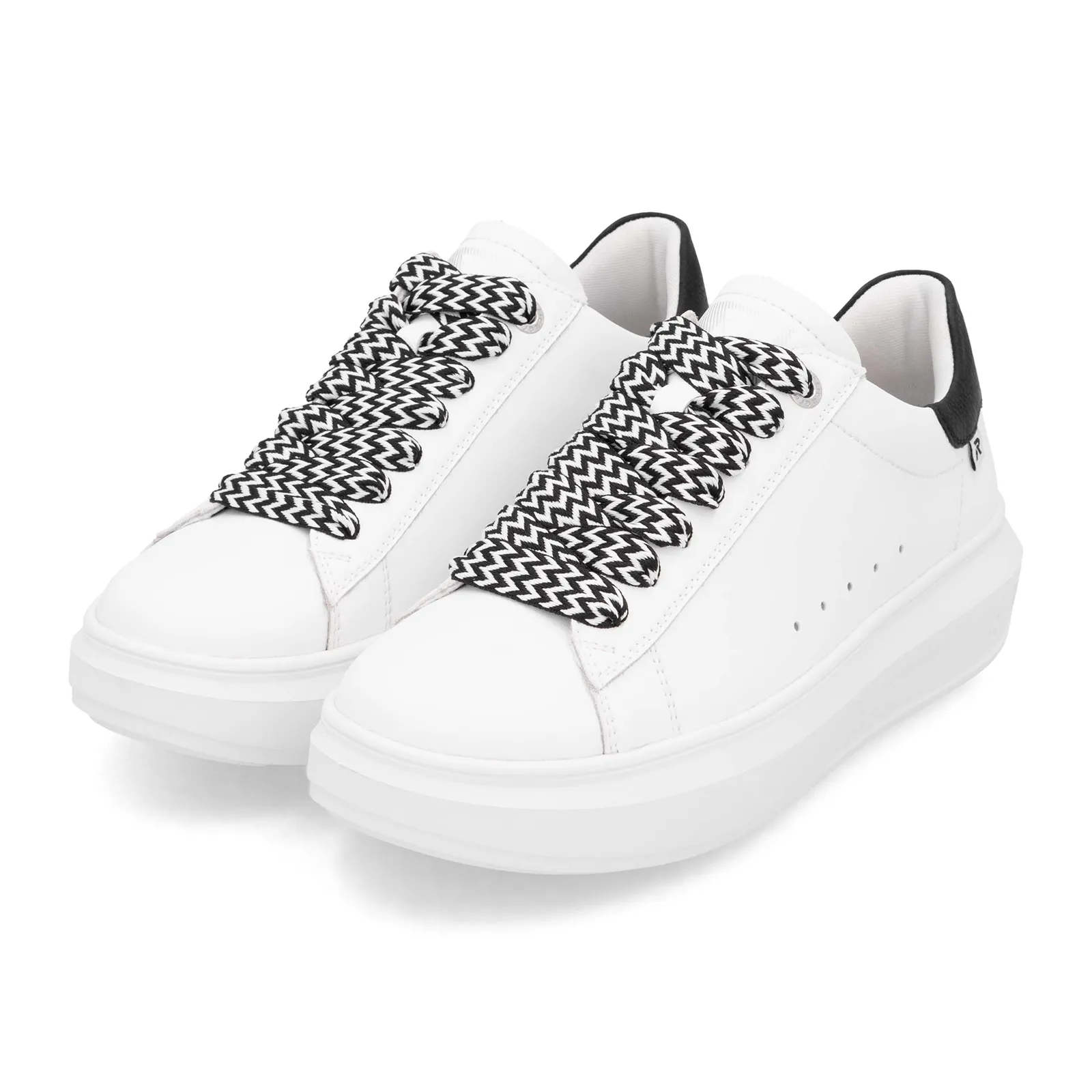 Rieker W1201 Adelia Sneaker (Women) - Weiss/Schwarz