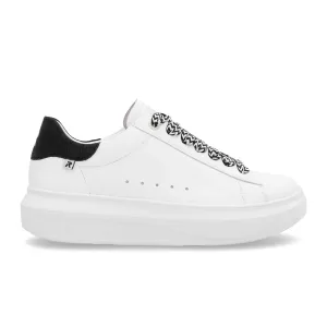 Rieker W1201 Adelia Sneaker (Women) - Weiss/Schwarz