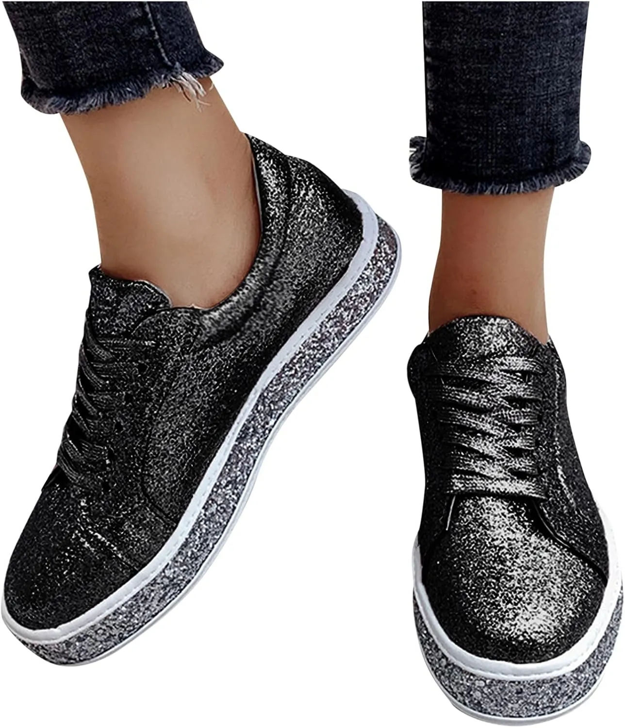 Running Shoes for Women Wide Feet Zapatos Comodos para Mujer De Vestir Platform High Top Canvas Shoes for Women High Heel Wedge Sneakers for Women Size 11 Women Slip On Tennis Shoes Size 10