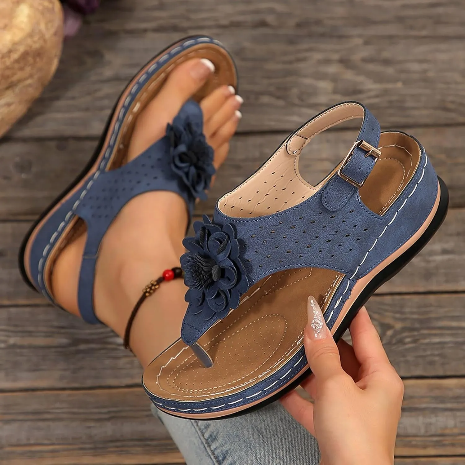 Sandalias para Mujer Elegantes, Sandals for Women Slippers for Women Summer Fashion Sandals Flat Slippers Flip Flops