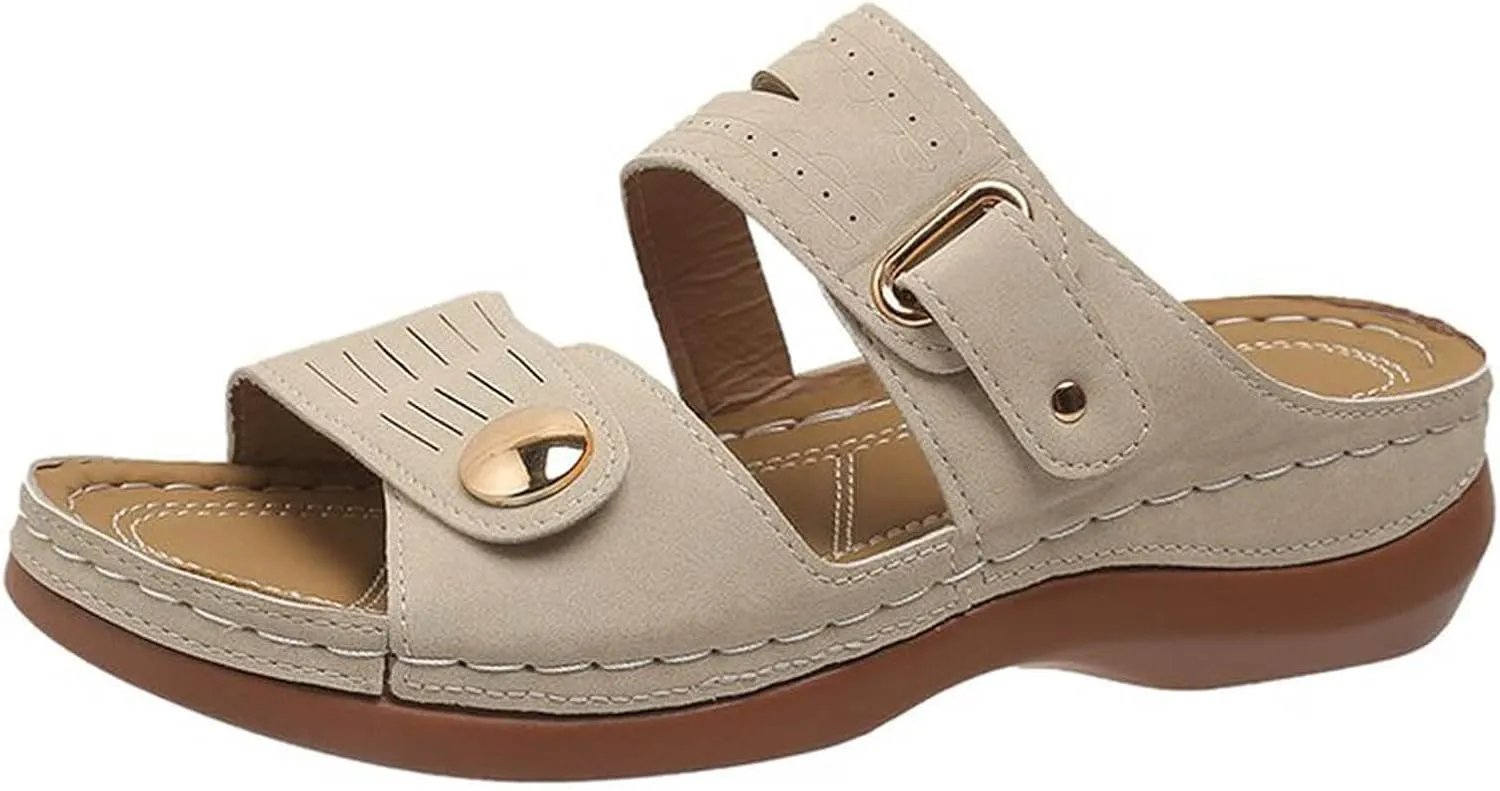 Sandals for Women Dressy Summer, Spring Sandals for Women Comfortable Slippers with Arch Support Sandal Flip Flops