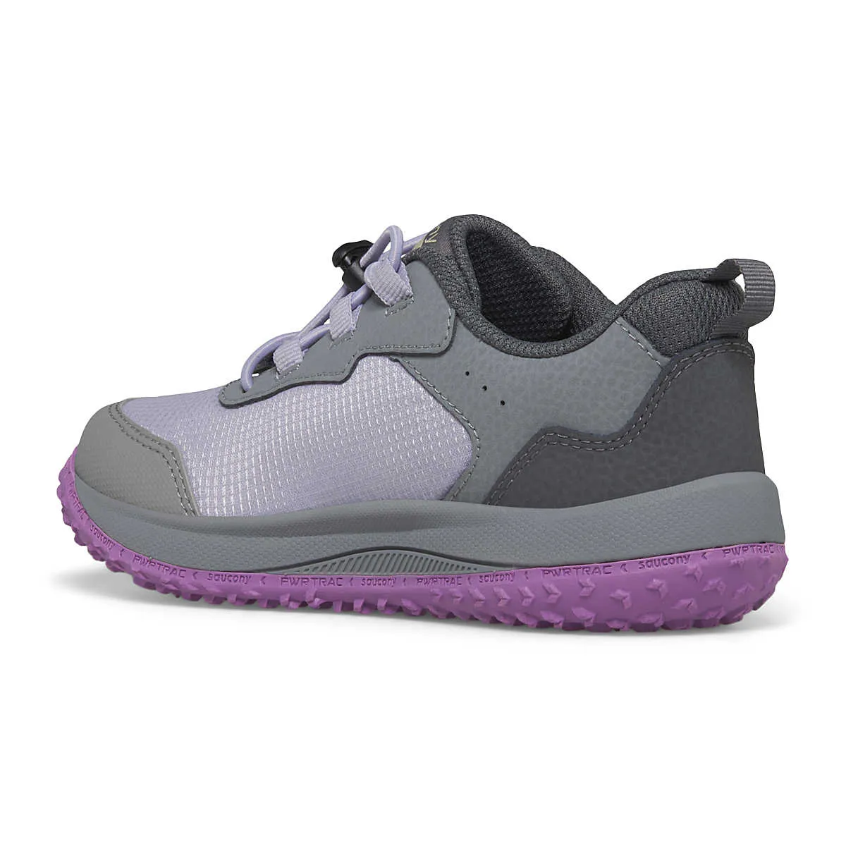 Saucony Aura KDZ | Grey/Purple Kids Sneakers