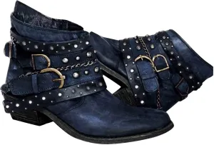 SBGMoSJ Ankle Boots Wedge for Women Leather High Heel Ankle Boots for Women Sexy Blowfish Wedge Booties for Women Short Brown Winter Boots for Women Botas Para Mujer Elegantes Bajitas