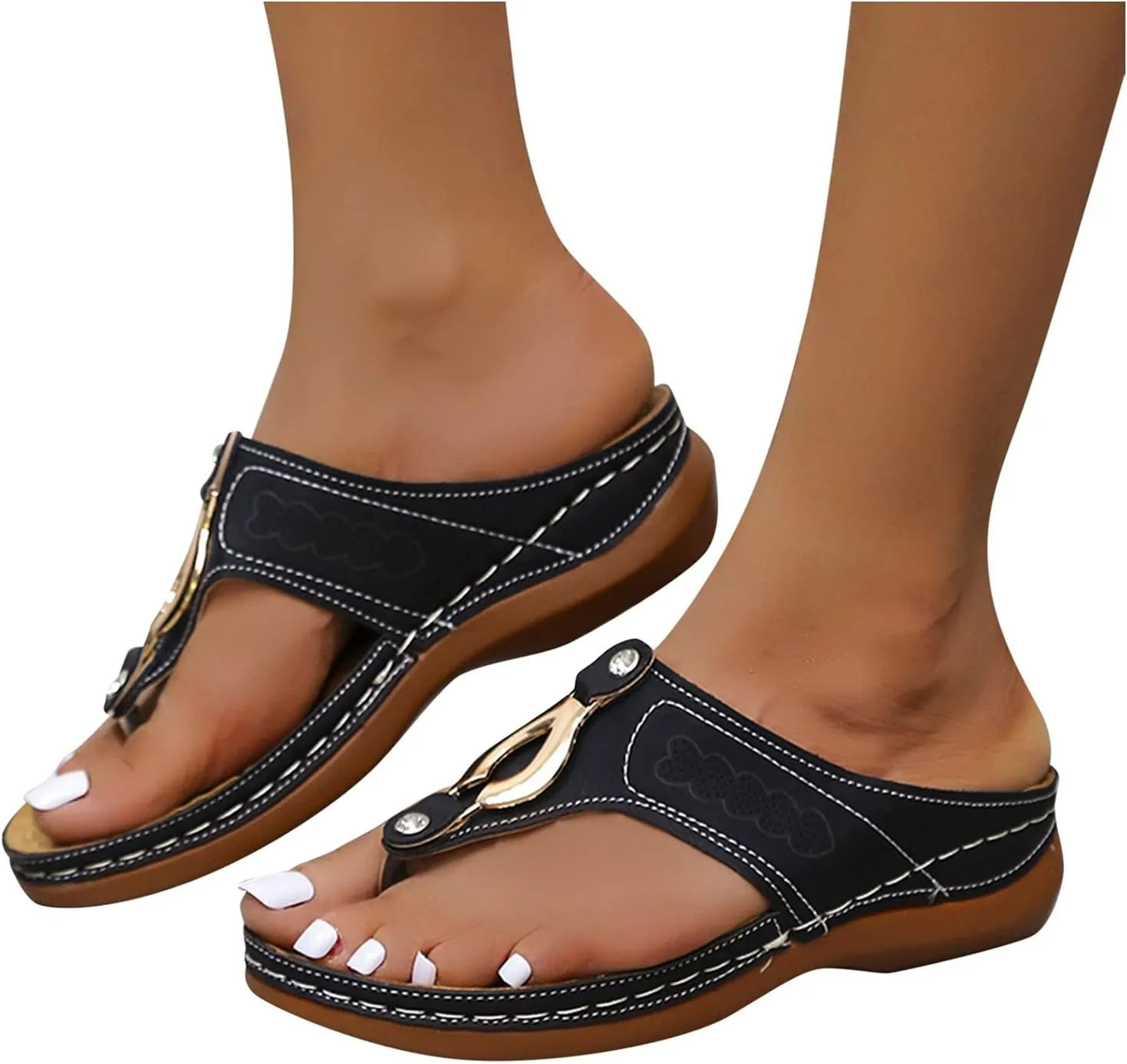 SBGMoSJ Comfort Sandals Women Walking Shoes Women Lace Up Walking Sandals Women Comfort Small Heels for Women Women's Plantar Fasciitis Shoes Wide Womens Sandals Wide Width