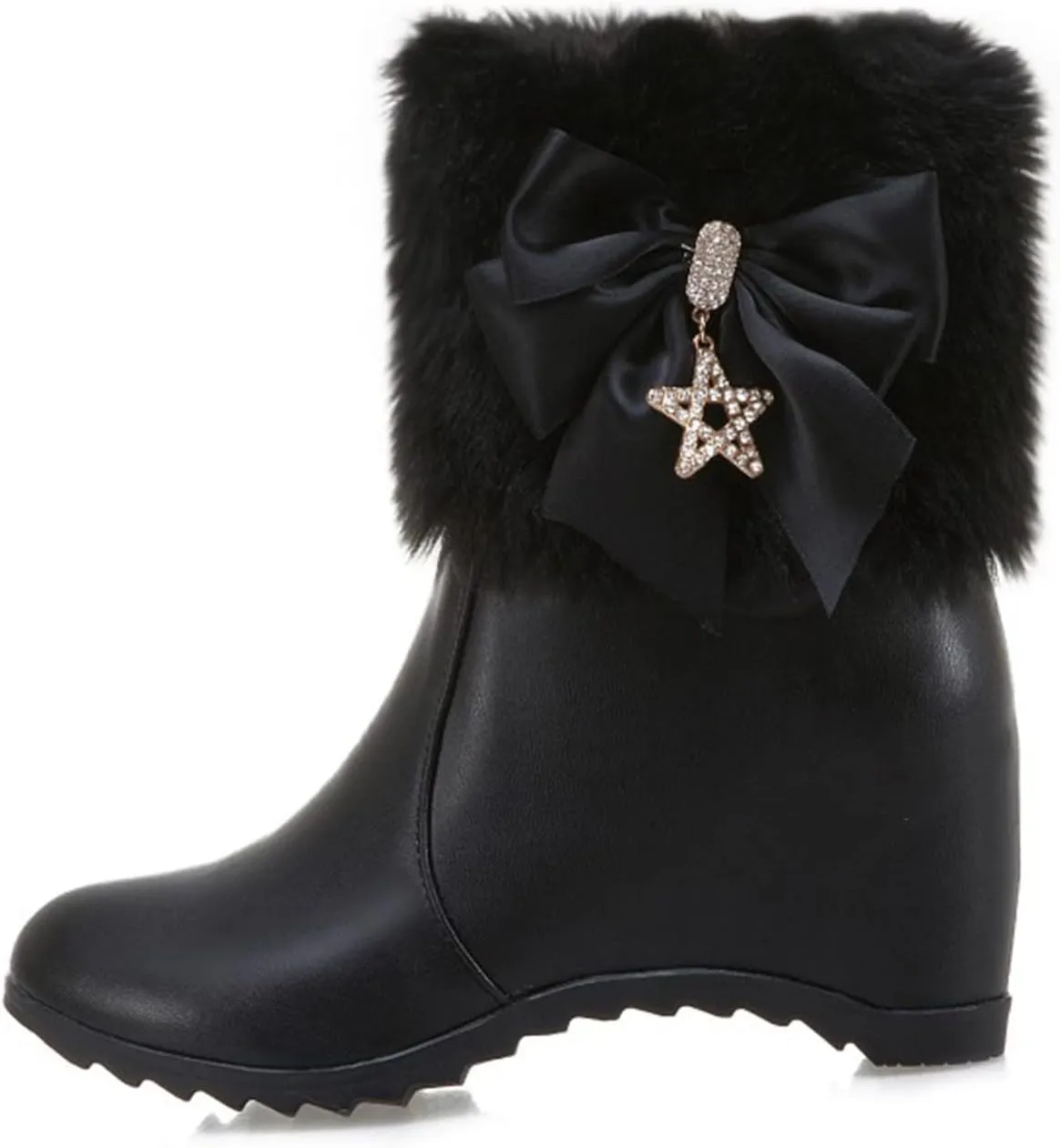 SBGMoSJ Slip on Winter Boots for Women Waterproof Snow Womens Cute Winter Ankle Boots Winter Boots for Women 2023 Womens Waterproof Snow Walking Boots Botas De Invierno Para Mujer Blancas