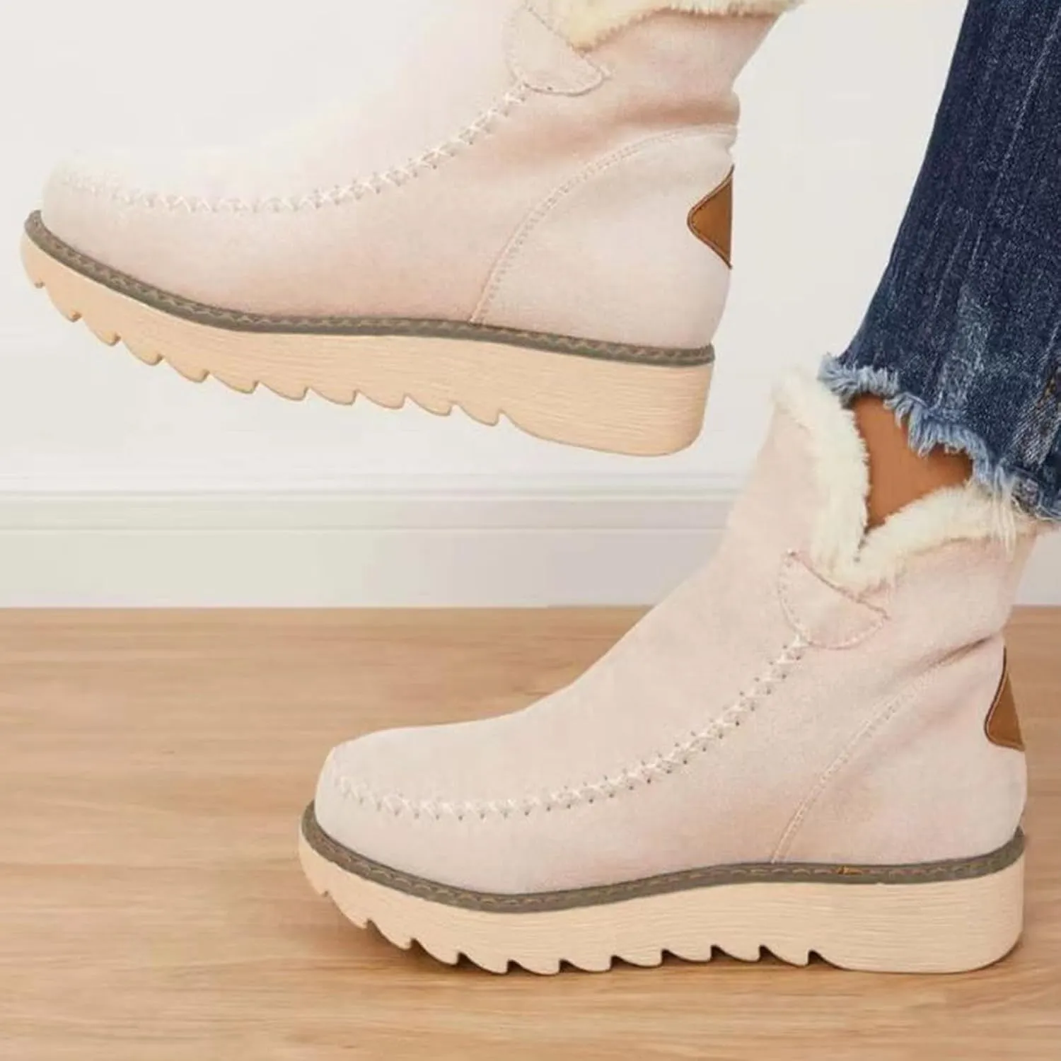 SBGMoSJ Snowboarding Boots Womens Womens Winter Boots Size 12 Wide Calf Winter Boots for Women Outdoor Boots Women Knee High Botas De Mujer Para El Frio Con Plataforma