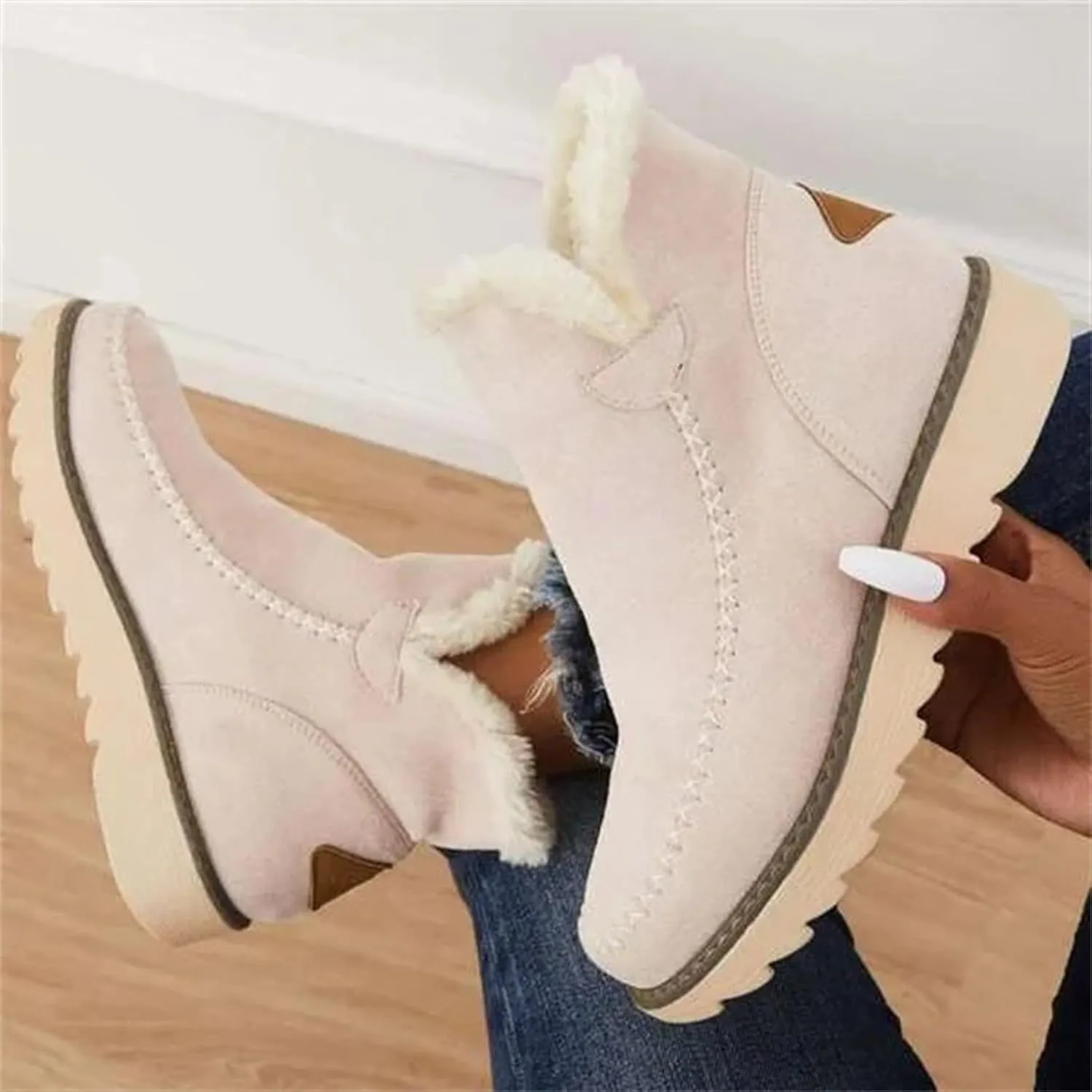 SBGMoSJ Snowboarding Boots Womens Womens Winter Boots Size 12 Wide Calf Winter Boots for Women Outdoor Boots Women Knee High Botas De Mujer Para El Frio Con Plataforma