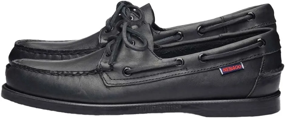 Sebago Portland Boat Shoes - Full-Grain Leather Moccasins, Handsewn with Leather Sock Lining and Non-Marking, Slip-Resistant Sipped Rubber Outsoles