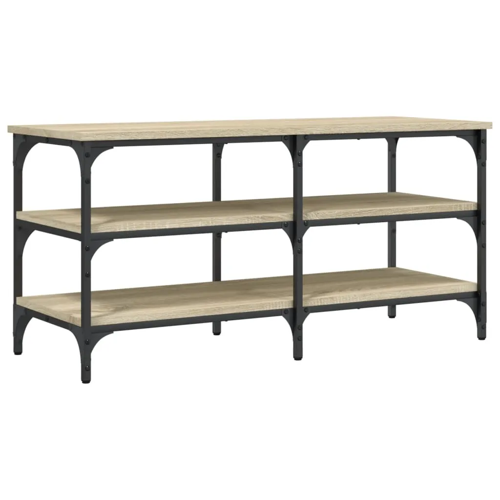 Shoe Bench Sonoma Oak 100x38.5x49 cm Engineered Wood