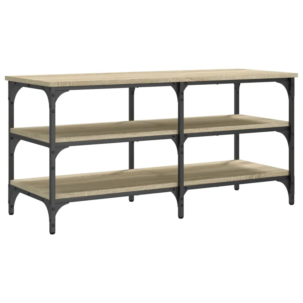 Shoe Bench Sonoma Oak 100x38.5x49 cm Engineered Wood