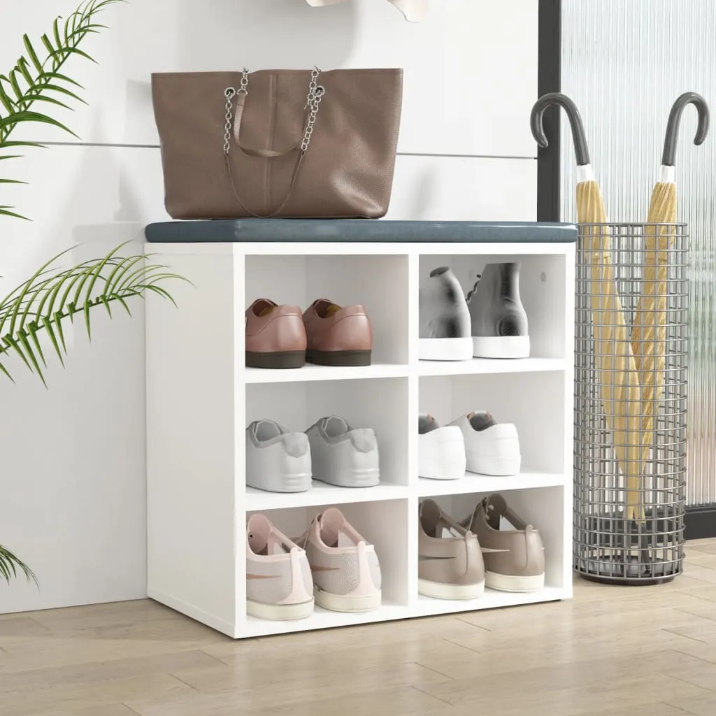 Shoe Cabinet White 52.5x30x50 cm