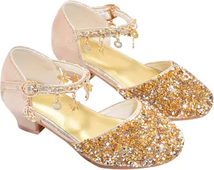 Shoes Girls Low Heel Dress Shoes Sparkl Mary Jane Flower Girls Wedding Birthday Part Dress Toddler Flip Flops Girls