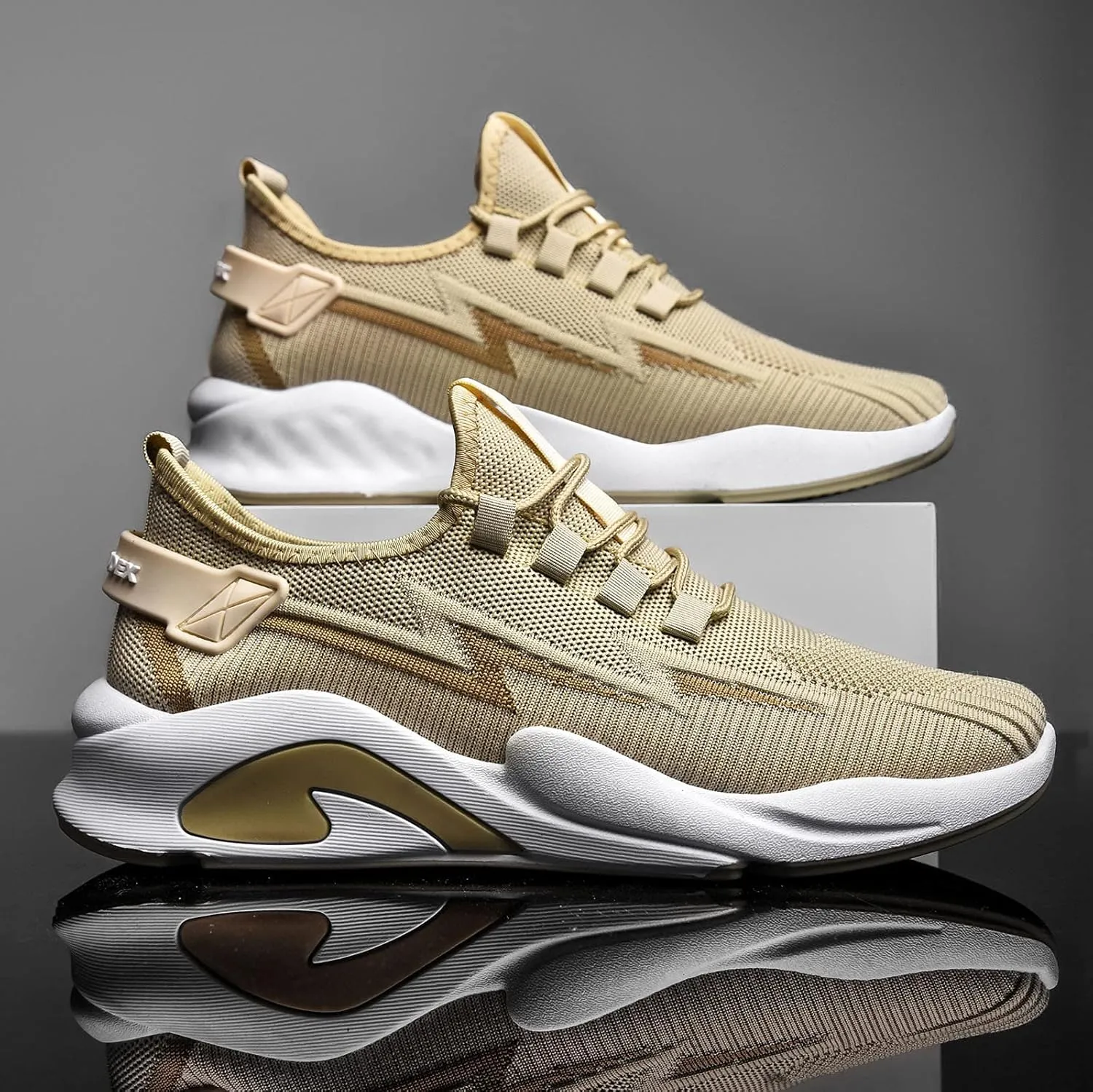 Shoes Men White Shoes Men Men's Hands Free Slip On Sneaker Mens Casual Sneakers Slip on Walking Blade Tennis Black Weight Lifting