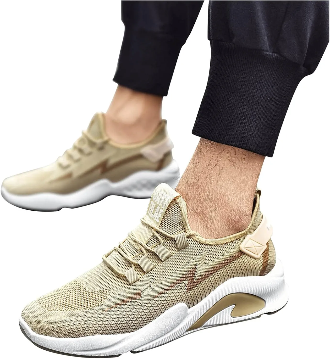 Shoes Men White Shoes Men Men's Hands Free Slip On Sneaker Mens Casual Sneakers Slip on Walking Blade Tennis Black Weight Lifting