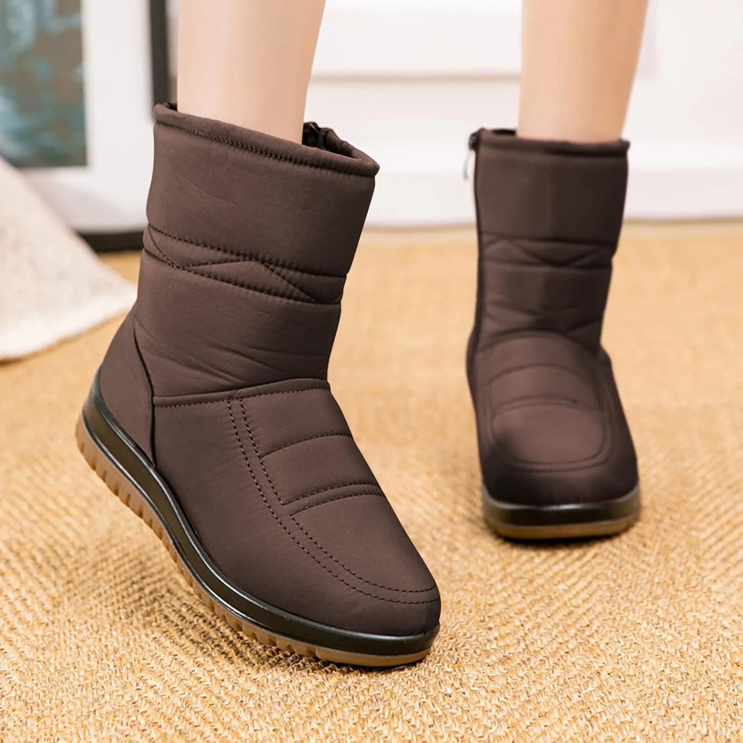 Short Winter Boots for Women Cute Womens Fashionable Winter Boots Snow Boots Woman Cute Winter Women Boots Ankle Womens Winter Ankle Boots Wide