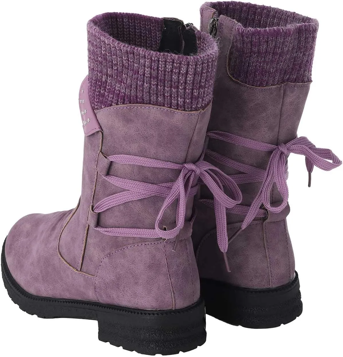 Short Winter Boots for Women Puffer Snow Boots for Women Size 9 Winter Boots Women Size 8 Womens Ankle Boots Low Heel Waterproof Winter Boot for Women Lightweight