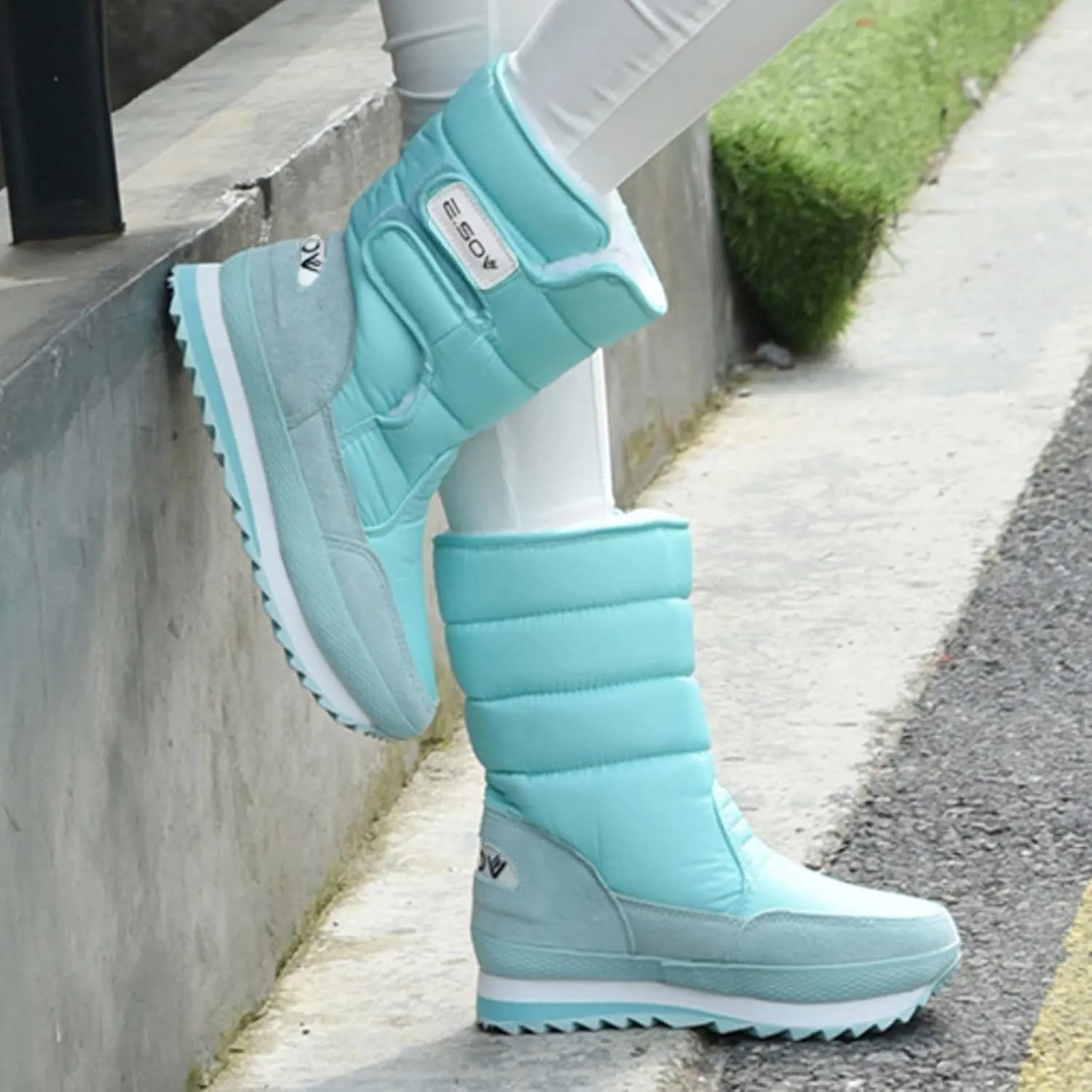 Slip on Snow Boots for Women Waterproof Womens Winter Dress Boots Size 12 Warm Winter Boots Women Size 11 Women's Winter Booties Waterproof Botas De Vestir Para Invierno Mujeres