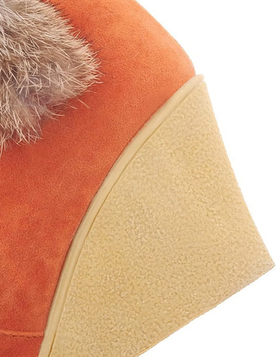 Slip on Winter Boots for Women Cute Womens Winter Boots Size 12 Wide Width Women Winter Boots Waterproof Cold Weather Women's Black Winter Boots with Wedge Heel Botas Impermeables Para Invierno Mujer