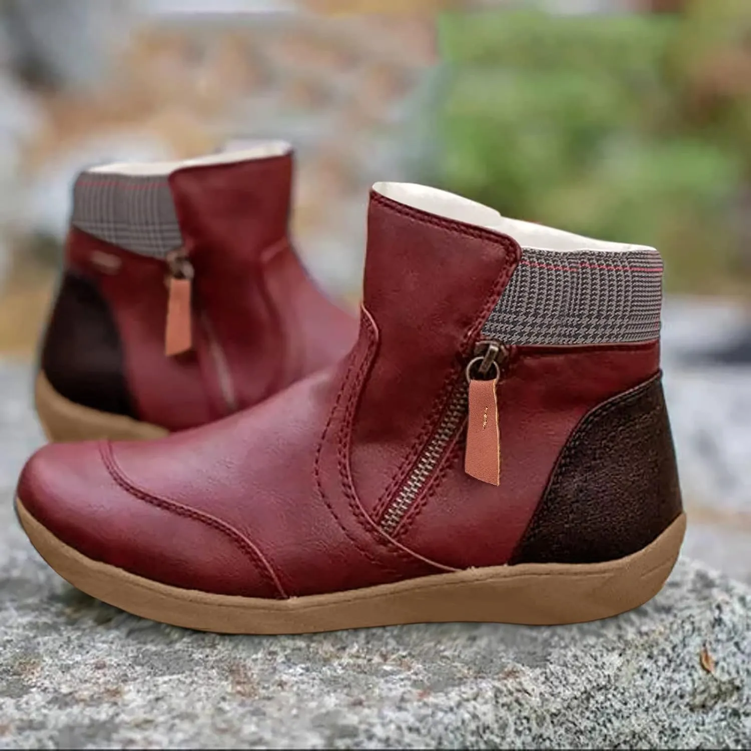 Slip on Winter Boots for Women Tall Womens Extra Wide Width Winter Boots Waterproof Snow Boots Wide Snowboard Boots Women Platform Mini Winter Boots for Women