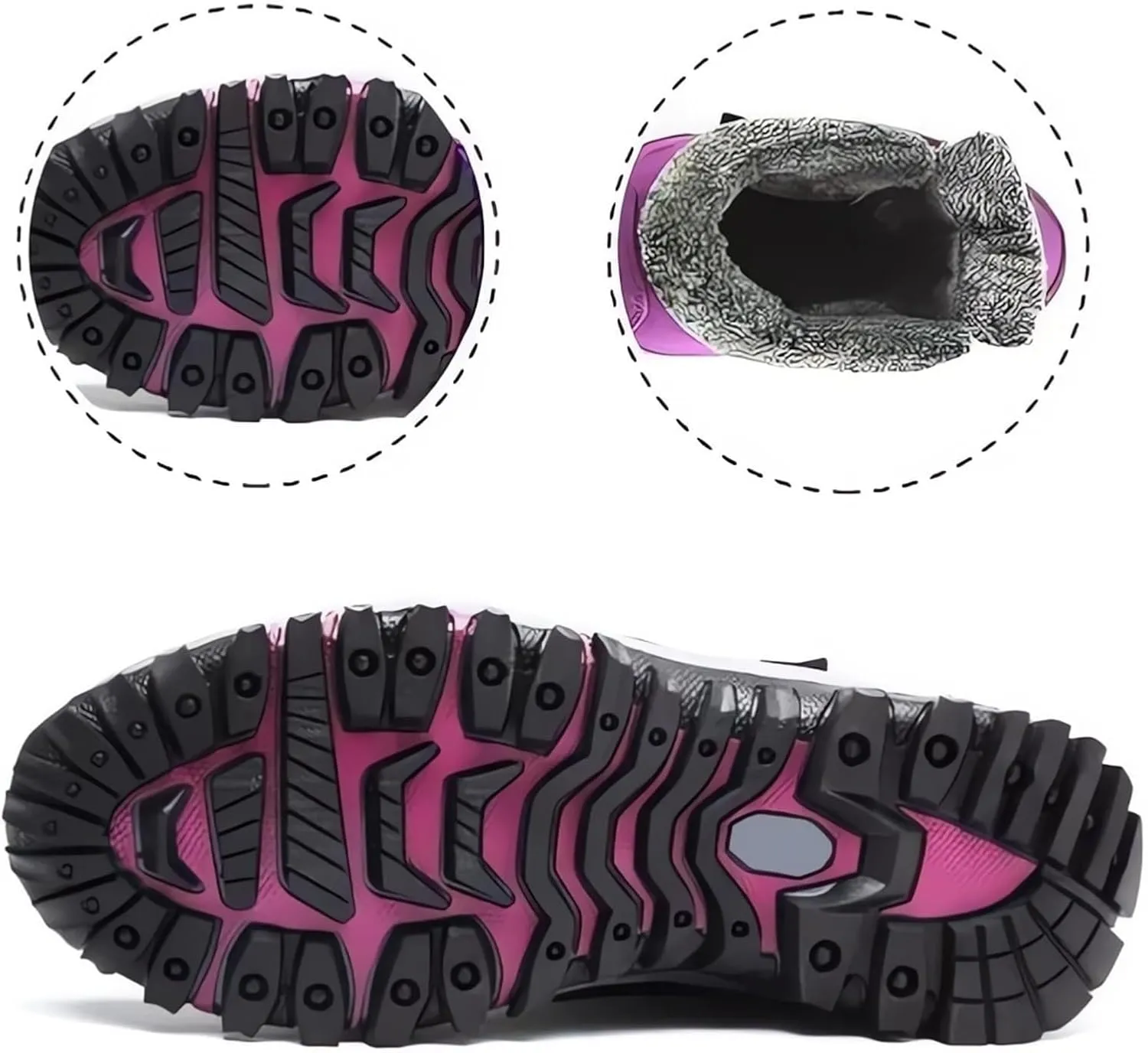 Slip on Winter Boots for Women Wide Winter Snow Boots Women Size 8 Woman Winter Boots Wide Warm Winter Boots for Women 2023 Trendy Womens Winter Hiking Boots Wide Width
