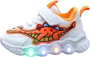 Sneakers for Girls Light Up Breathable Running Cute Shoes Boys Sneakers Anti-Slip Lace Up Girls Walking Sports Shoes