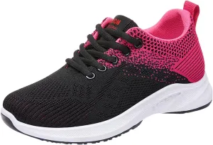 Sneakers for Women Running Shoes Fashion Walking Lace Up Walking Shoes Women Mesh Breathable Business Casual Shoes Platform Sneakers Brown Tennis Shoe Cross Trainer Shoe