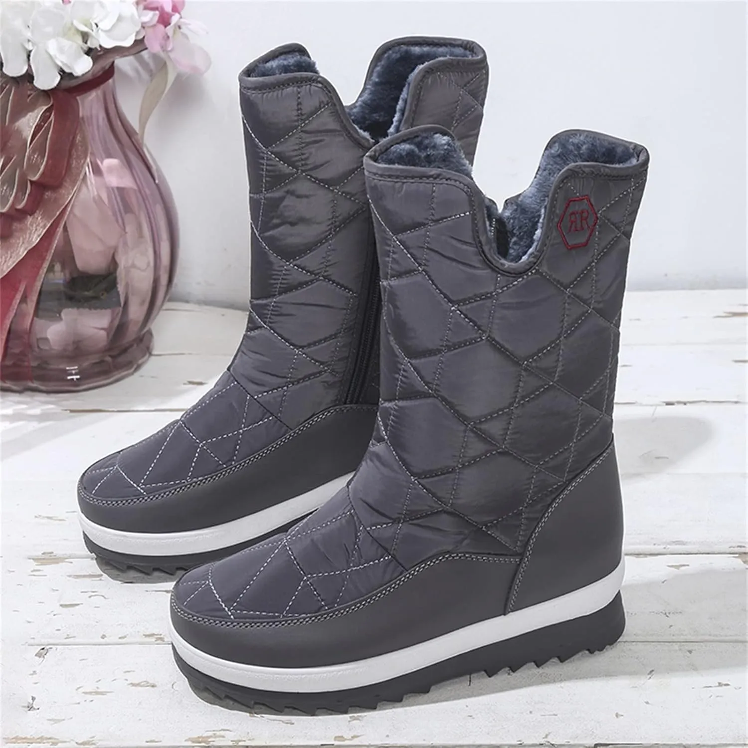 Snow Boot for Women Size 6 Womens Snow Boot 8.5 Wide Women's Snow Boots Ankle Womens Waterproof Insulated Boots Womens Low Hiking Boots Waterproof Lightweight