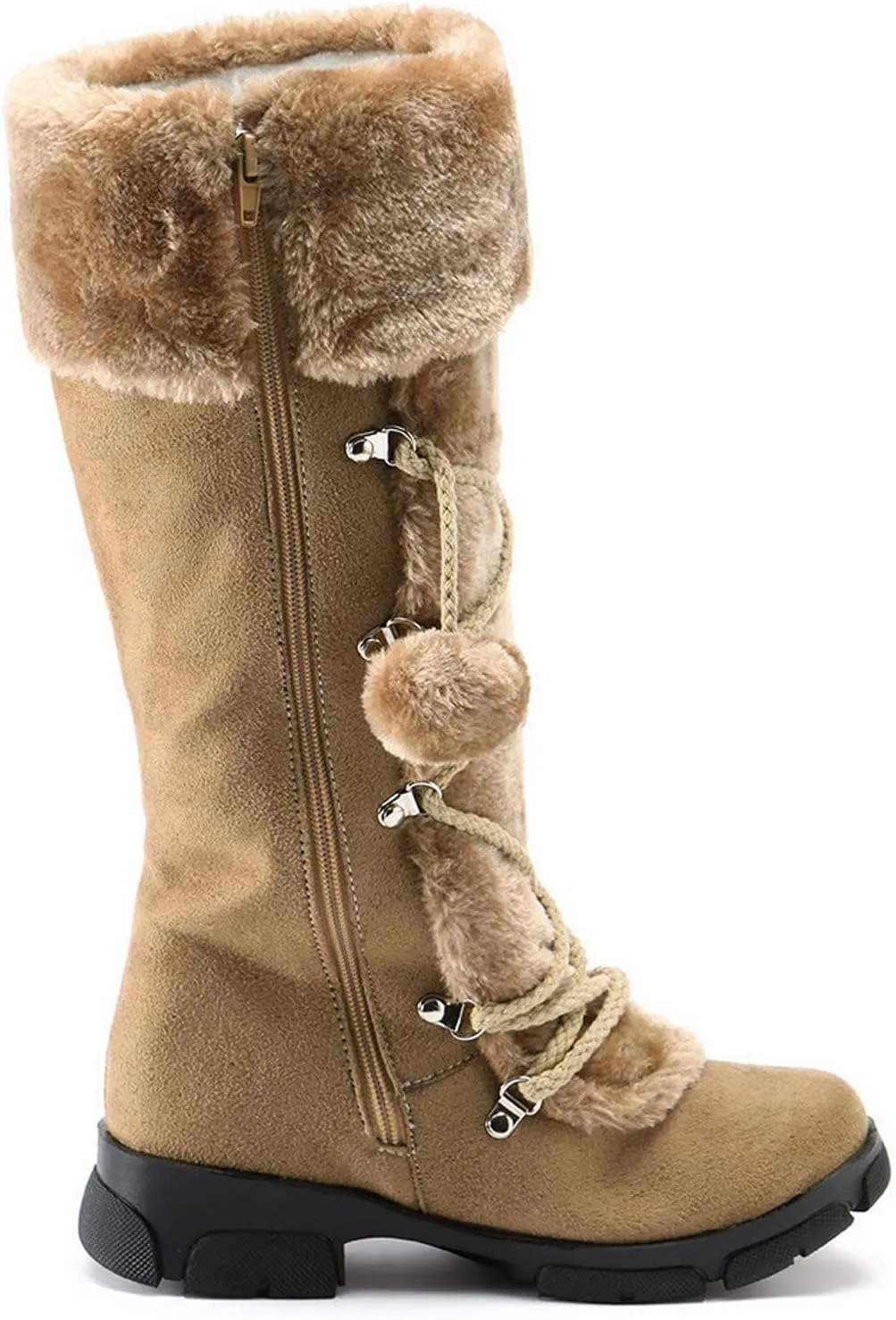 Snow Boot for Women Winter Snow Boots Women Size 10 Womens Winter Booties Waterproof Womens Waterproof Insulated Rubber Hunting Boots Botas De FrO Para Mujer Elegantes