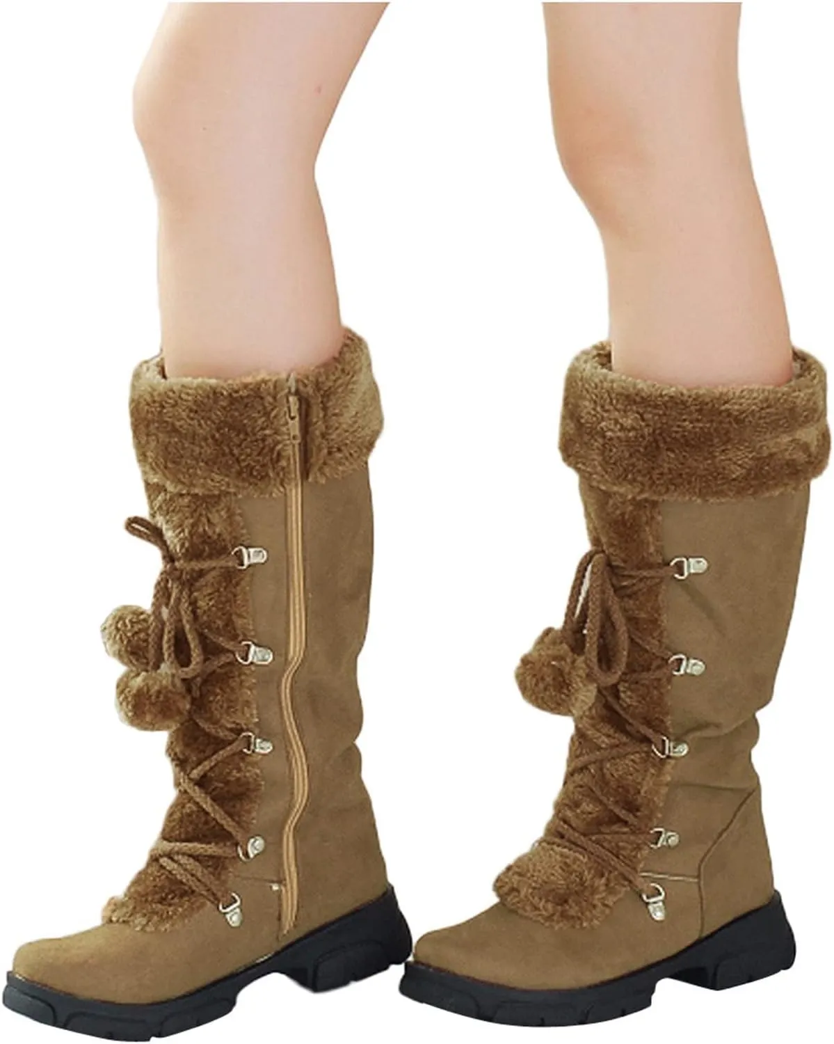 Snow Boot for Women Winter Snow Boots Women Size 10 Womens Winter Booties Waterproof Womens Waterproof Insulated Rubber Hunting Boots Botas De FrO Para Mujer Elegantes