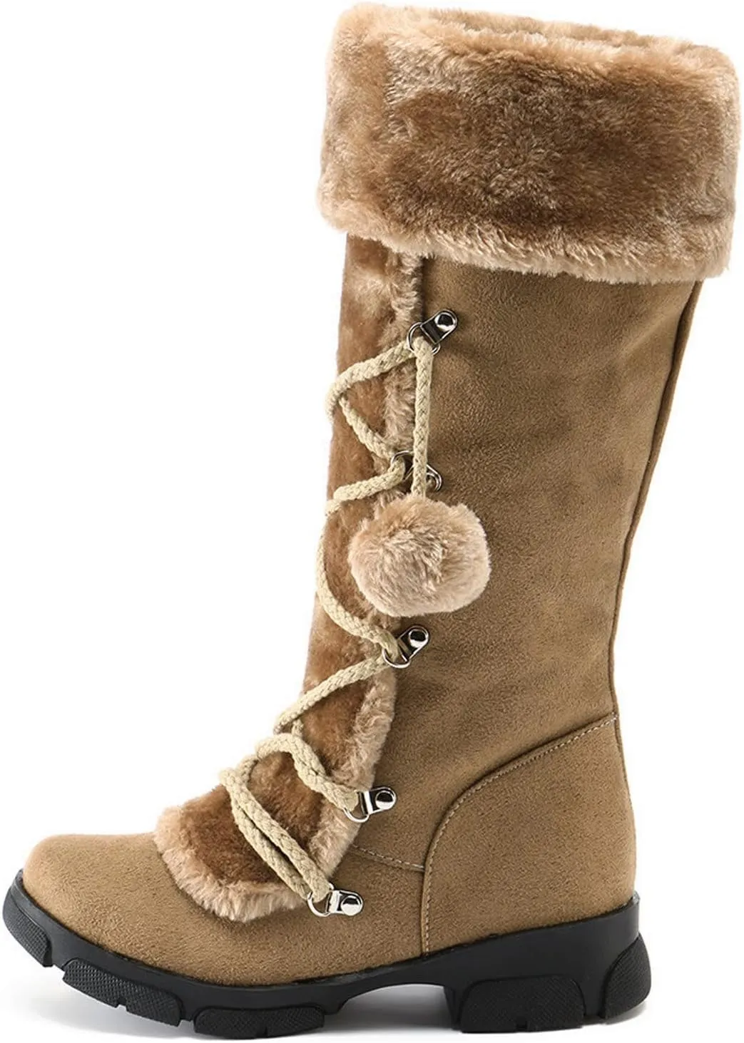 Snow Boot for Women Winter Snow Boots Women Size 10 Womens Winter Booties Waterproof Womens Waterproof Insulated Rubber Hunting Boots Botas De FrO Para Mujer Elegantes