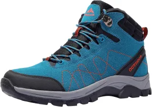 Snow Boots for Men Warm Faux Furry Lined Footwear Waterproof Outdoor Comfort Winter Boots Slip on Ankle Booties Non-slip Hiking Walking Boots