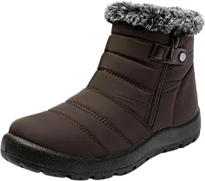 Snow Boots for Women Cute Calf High Winter Snow Boots Womens Ankle Boots Warm Fuzzy Winter Boots for Women Womens Rubber Ankle Boots Waterproof Women's Tall Winter Boots