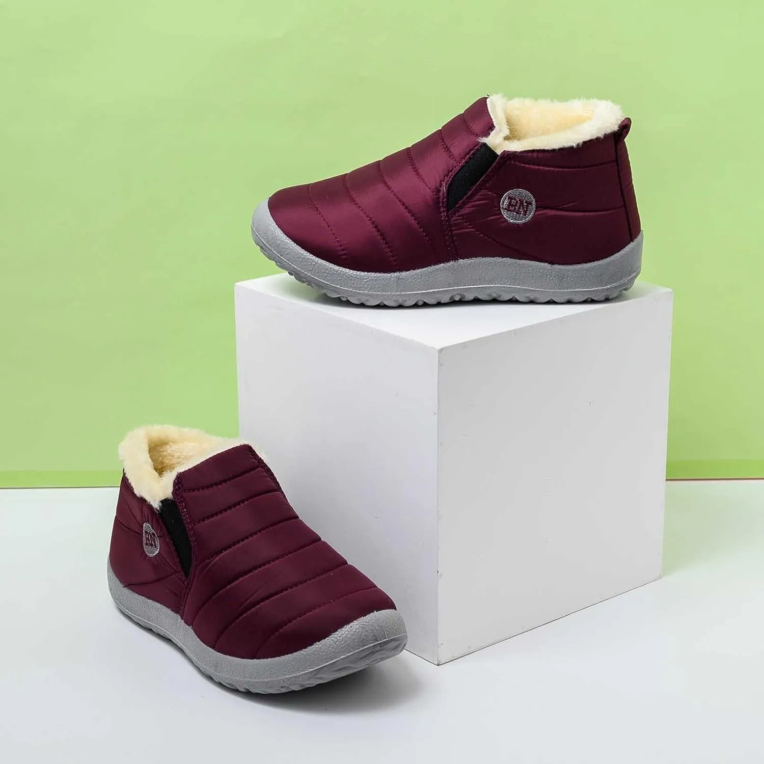 Snow Boots for Women Cute High Ankle Snow Boots Size 9 Wide for Women Extra Wide Width Winter Boots for Women Plus Size Snowboard Boots Women Botas De Invierno Para Mujer Elegantes Cortos