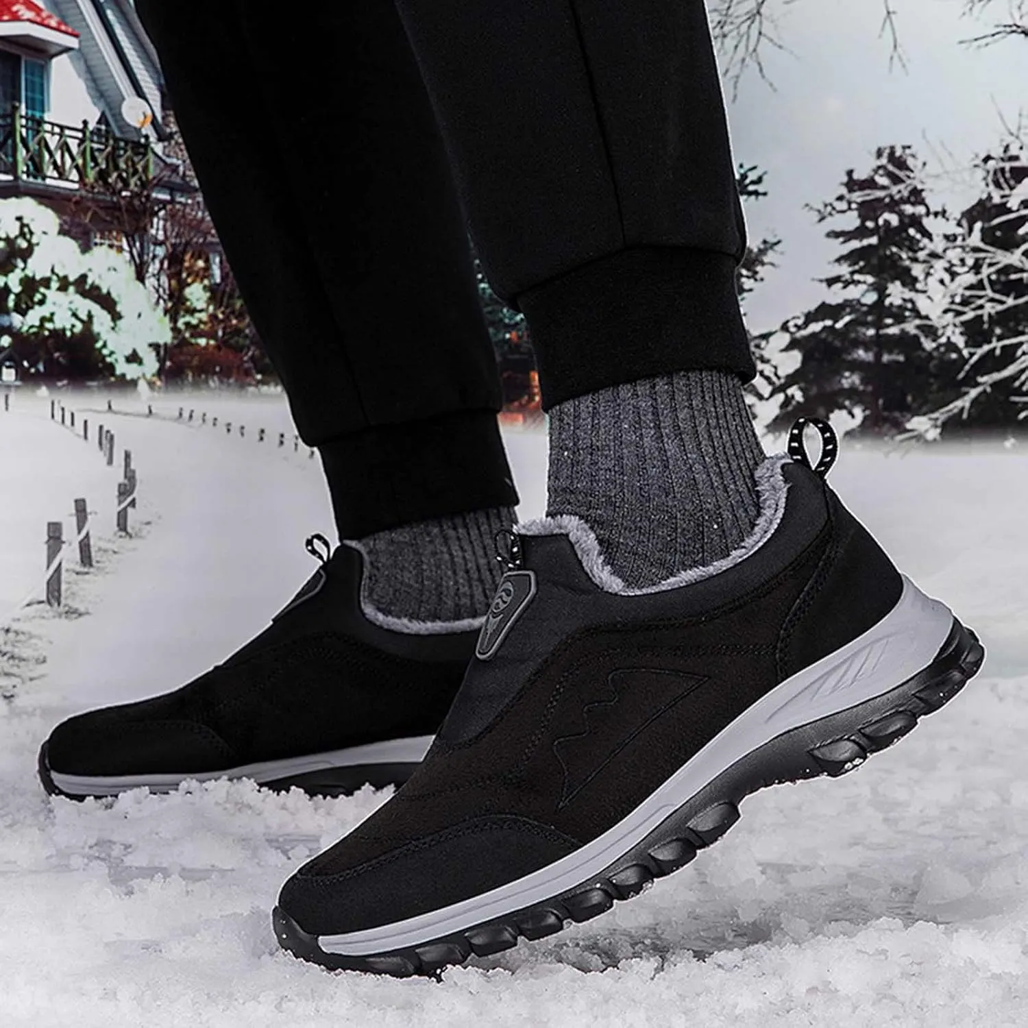 Snow Boots for Women Cute Size 11 Ankle Snow Boots Size 9 Wide for Women Winter Waterproof Booties Women Ankle Boots Womens Duck Boots Waterproof Size 11 Botas Invierno Mujer Negras
