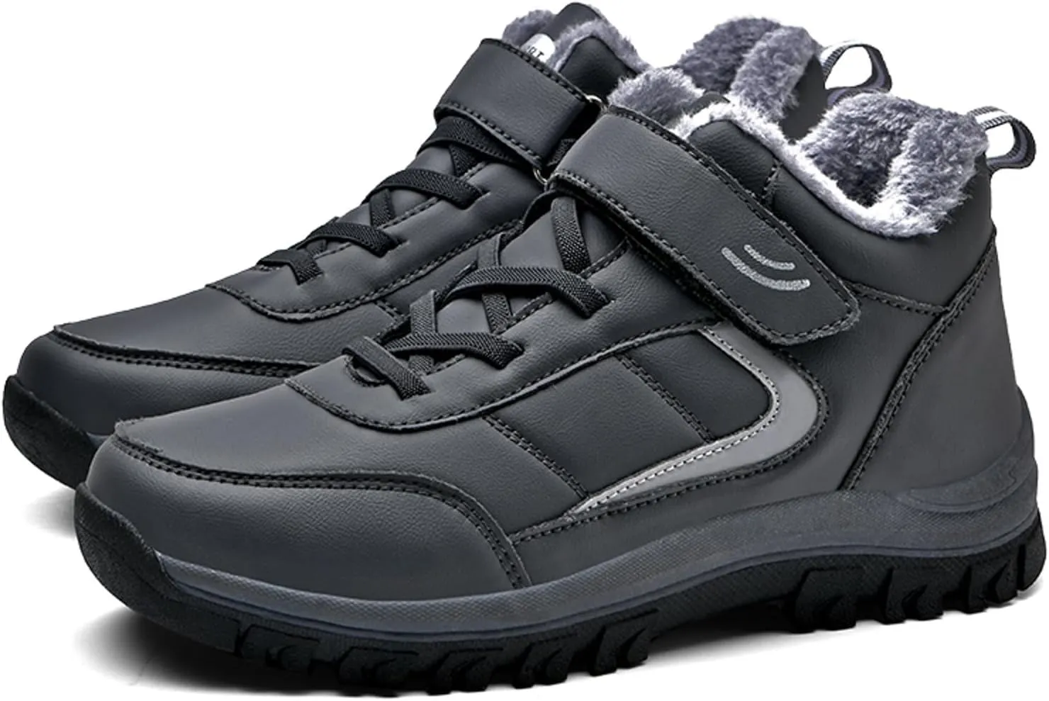 Snow Boots for Women Waterproof Winter Boots Lace Up Non Slip Fur Lined Booties Winter Casual Slip on Ankle Boots Comfortable Winter Shoes Trekking Hiking Boots