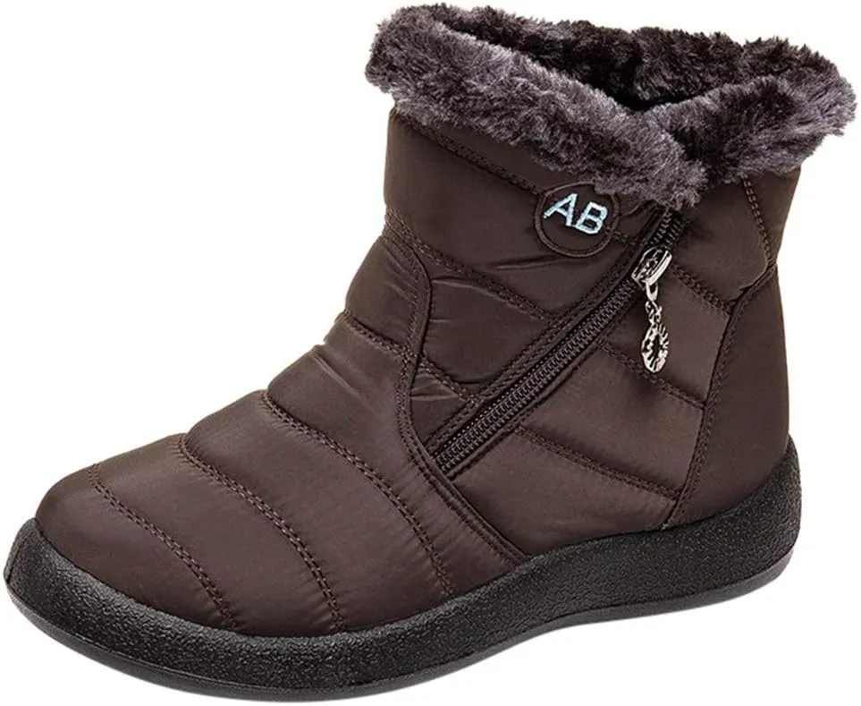 Snow Boots for Women Wide Calf Winter Boots Women Waterproof Snow Boots Womens Waterproof Winter Boots for Women Size 11 To 12 Tall Winter Boots for Women Fashion