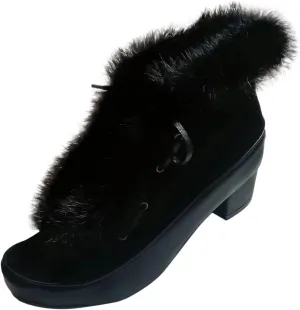 Snow Boots for Women Winter Boots 2024 Large Size Lace-Up Fuzzy Boots Warm Cotton Boots Cotton Shoes Snow Boots