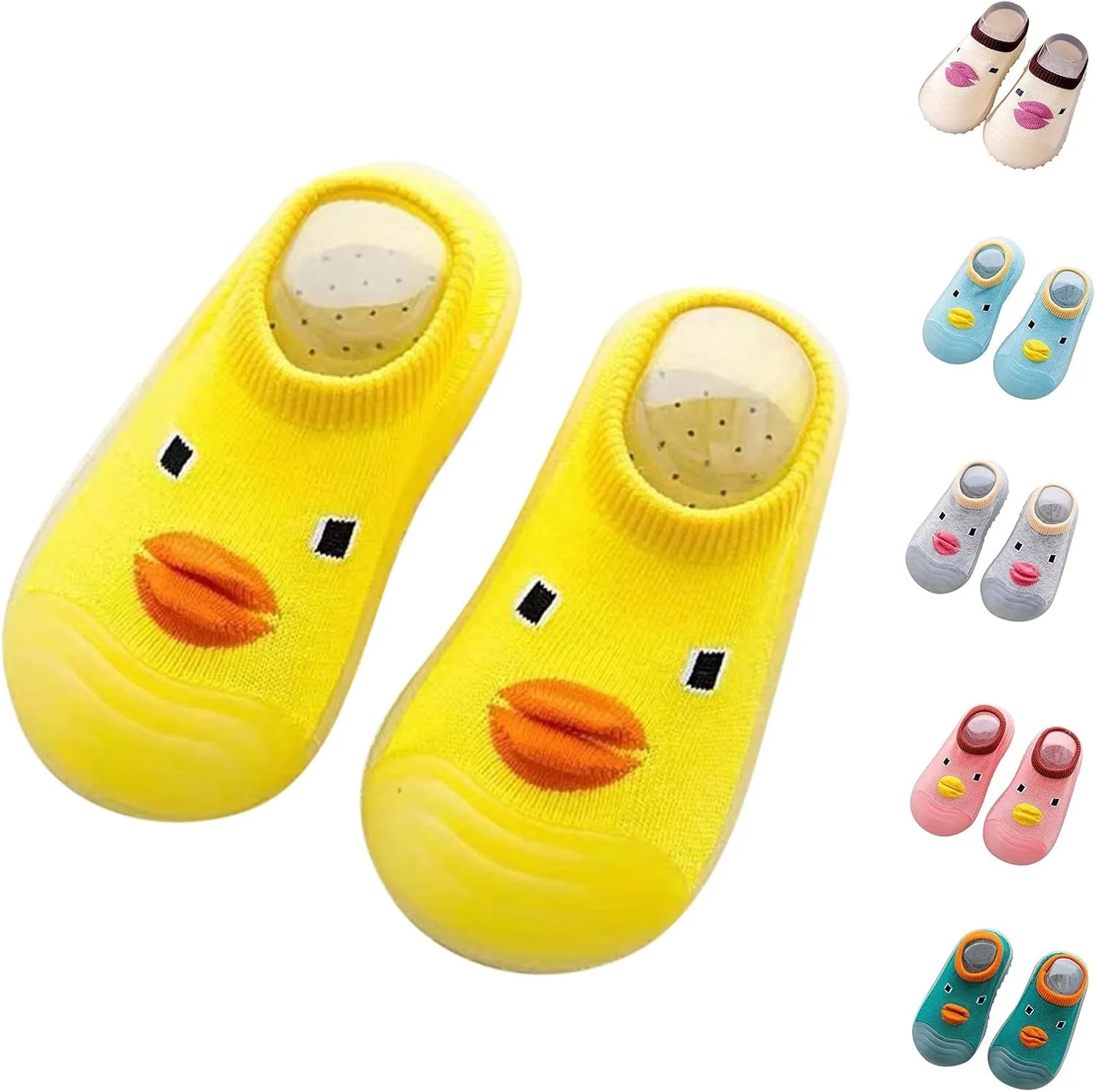 Sock Shoes Toddler,Autumn Winter Boys Girls Floor Socks Shoes Non Slip Cute Cartoon Duck Pattern Baby Girl Shoes
