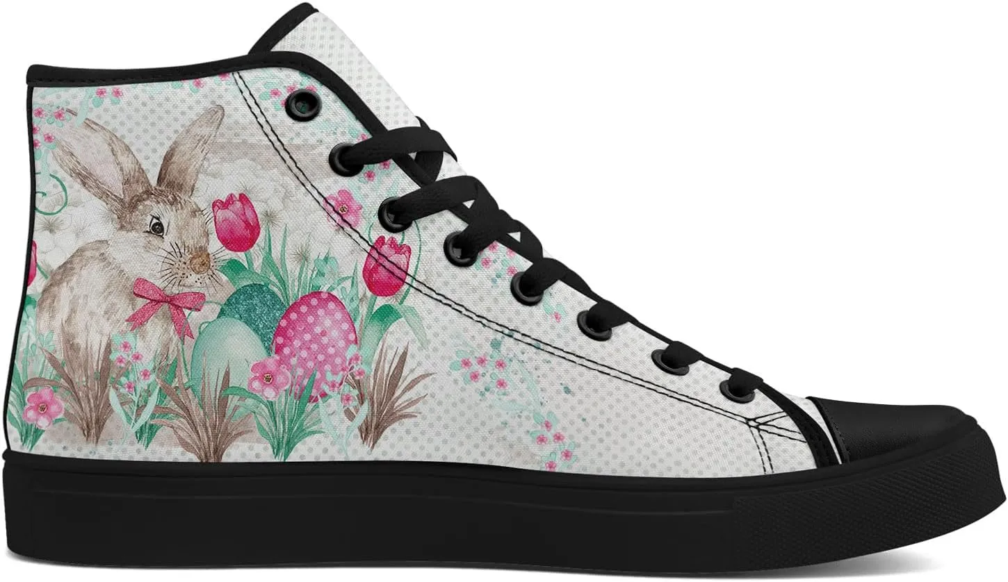 Spring Summer High Top Canvas Sneakers for Boys Girls, Breathable Lightweight Comfortable Rubber Sole Casual Outdoor Shoes