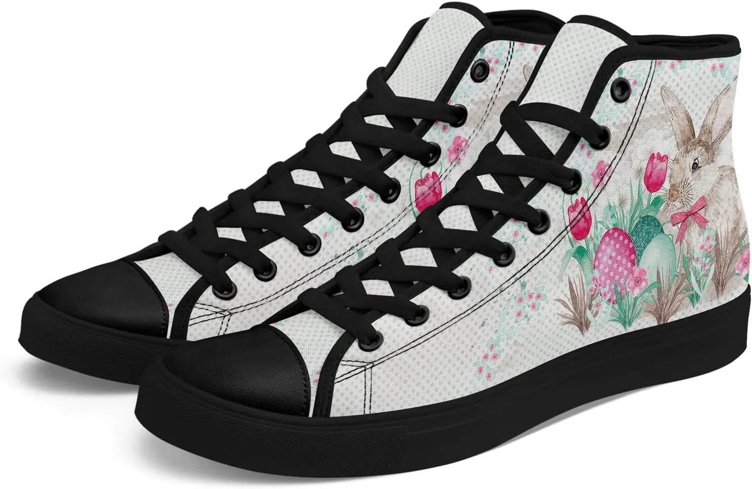 Spring Summer High Top Canvas Sneakers for Boys Girls, Breathable Lightweight Comfortable Rubber Sole Casual Outdoor Shoes