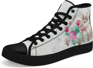 Spring Summer High Top Canvas Sneakers for Boys Girls, Breathable Lightweight Comfortable Rubber Sole Casual Outdoor Shoes